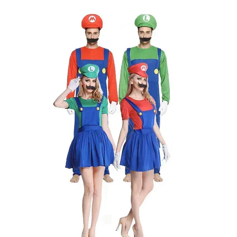 Game Marios Super Luigi Brothers Uniform Set Cosplay