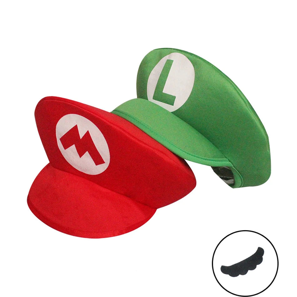 Super Mario Bros Luigi Cartoon Cosplay Hat