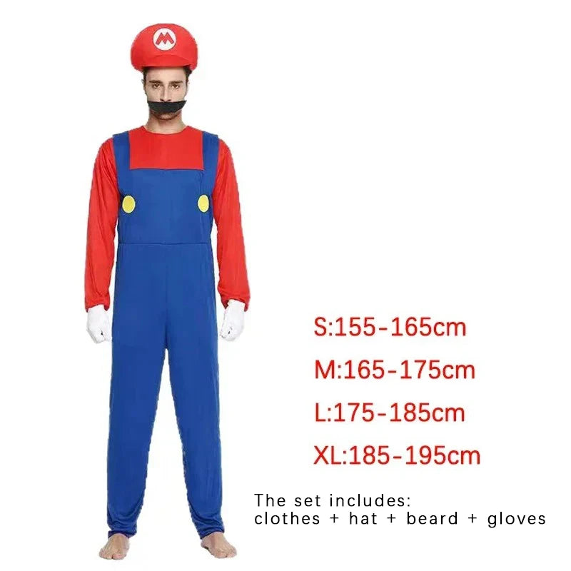 Game Marios Super Luigi Brothers Uniform Set Cosplay