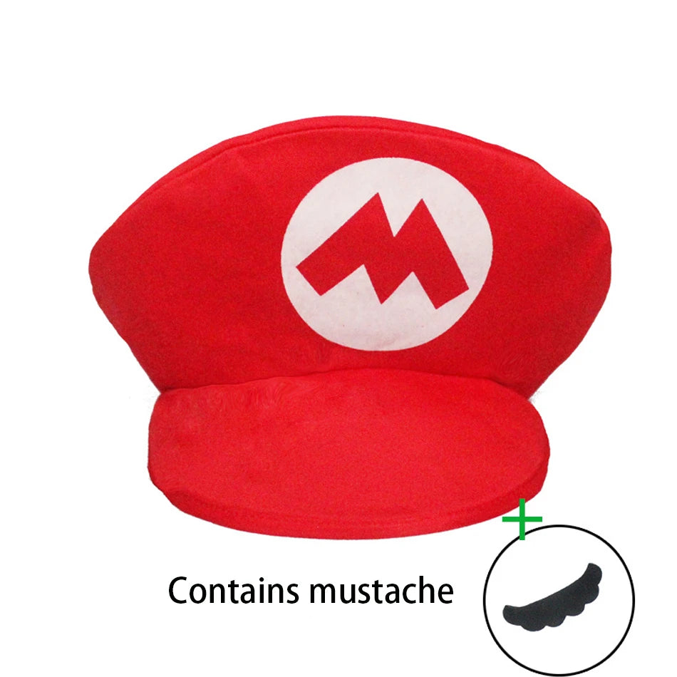 Super Mario Bros Luigi Cartoon Cosplay Hat